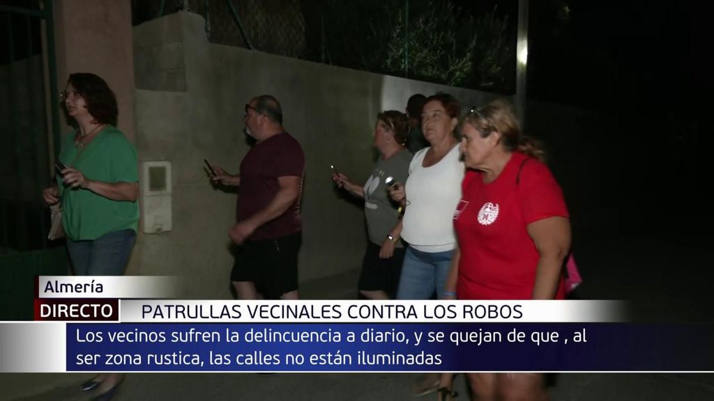 Patrullas vecinales en La Cañada, Almería, para frenar la ola de robos indiscriminados