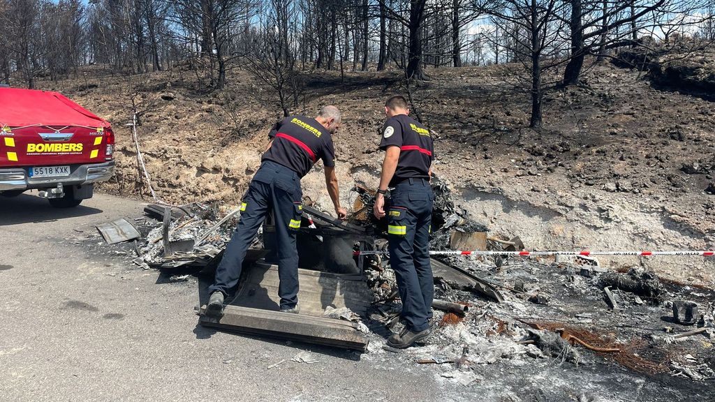 Bomberos del camión en llamas de Bejís: "Fue como si te absorbiese una bola de fuego, estamos vivos de milagro"