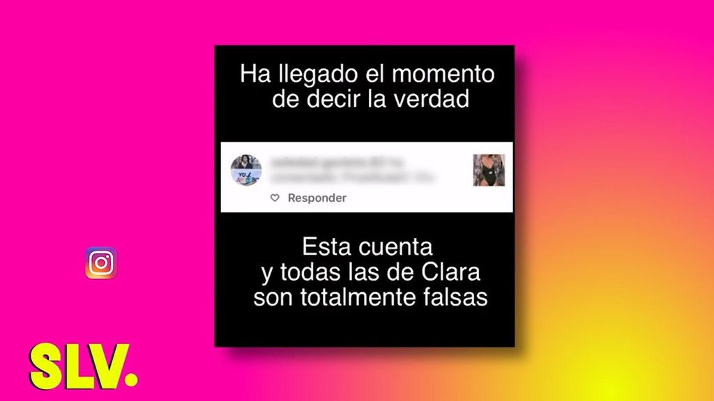 El mensaje de la suplantadora de Clara Chía