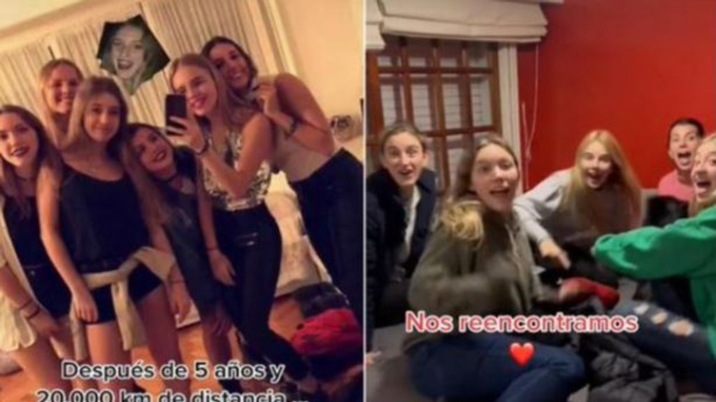 Se vuelve viral en TikTok el reencuentro de unas amigas tras cinco años separadas