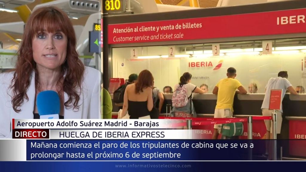 El domingo 28 de agosto comienza la huelga de Iberia Express