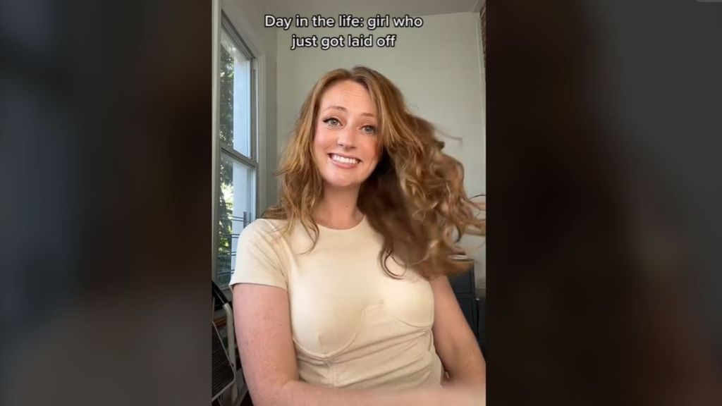 Ashleigh Carter, durante la grabación del vídeo que termina con su despido