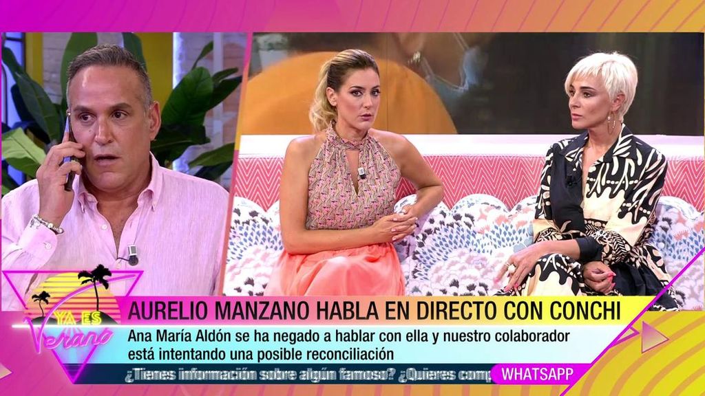 Aurelio Manzano habla con Conchi Ortega