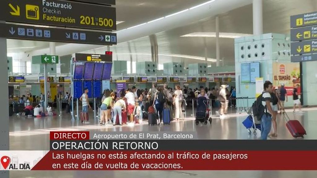 Operación retorno: las huelgas no están afectando al tráfico de pasajeros en la vuelta de vacaciones