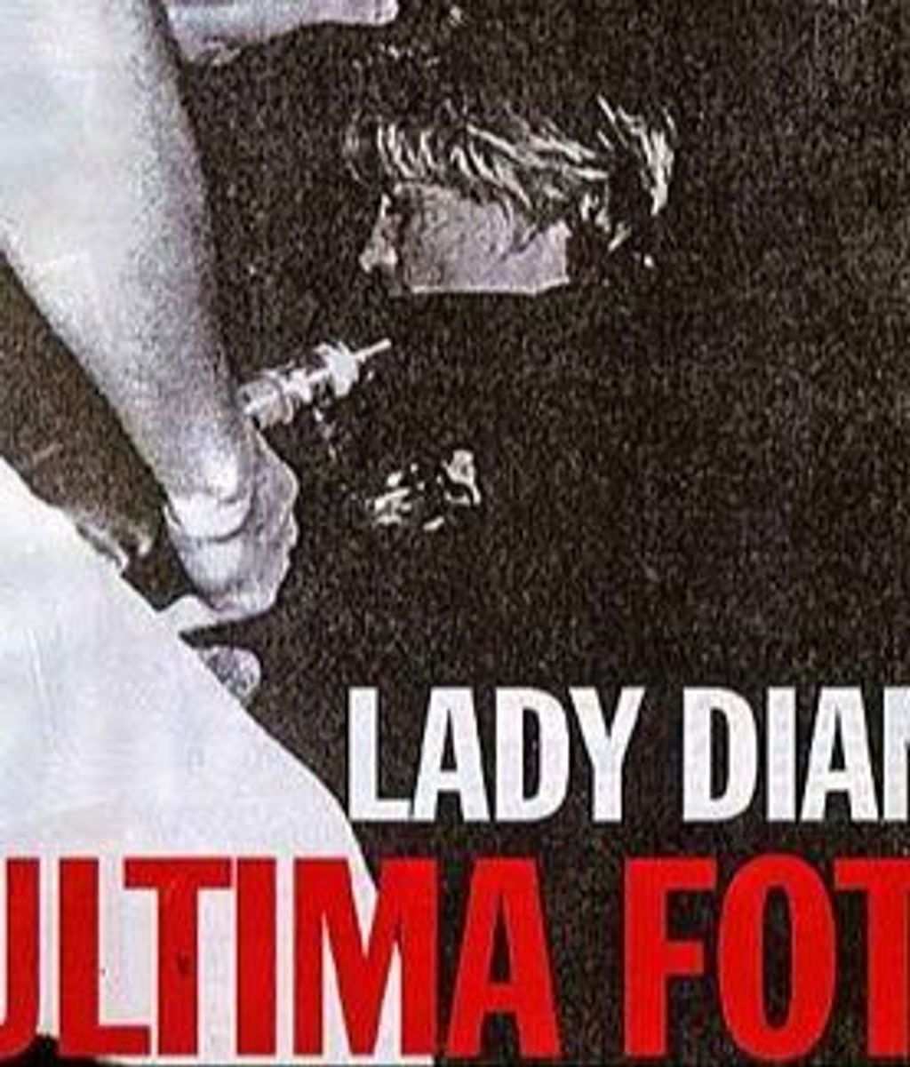 Un semanario italiano publicó una foto de Diana agonizante