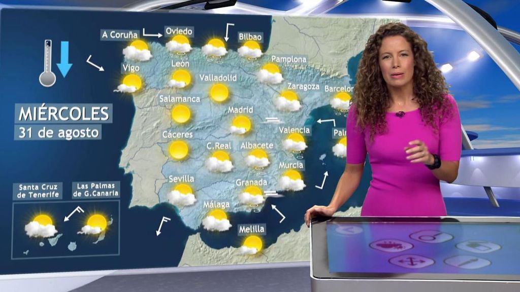 Una vaguada afectará a España con lluvias y descenso térmico: el tiempo para el miércoles