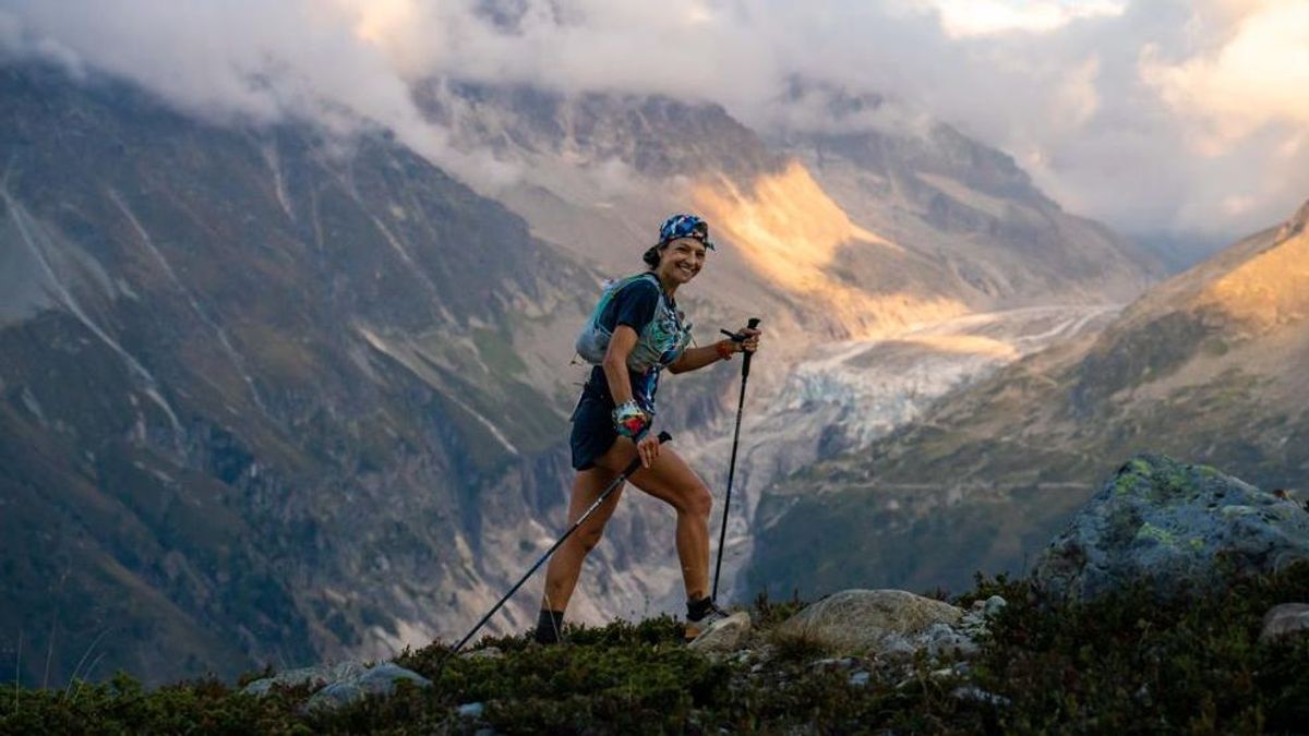 Aroa Sío, en el Ultra-Trail Mont-Blanc 2022 celebrado en los Alpes Aroa Sío, en el Ultra-Trail Mont-Blanc 2022 celebrado en los Alpes