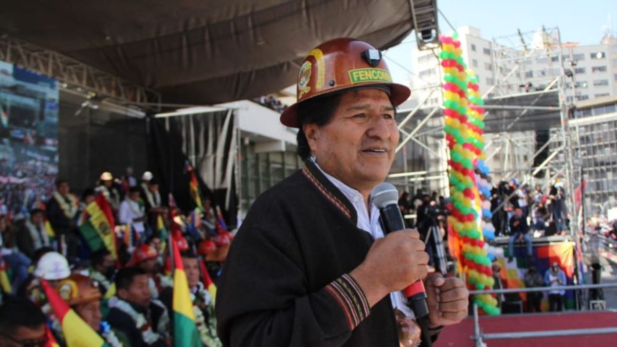 Evo Morales en un acto político  (archivo)