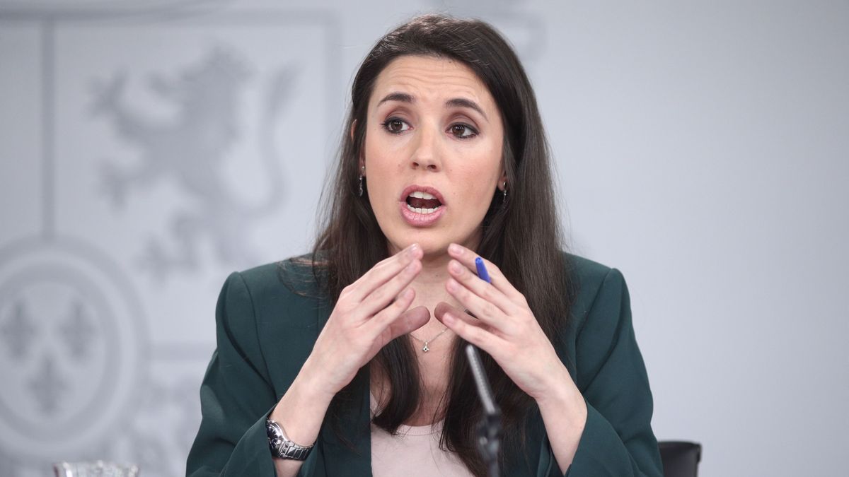 La ministra de Igualdad, Irene Montero La ministra de Igualdad, Irene Montero