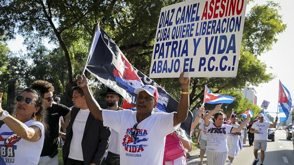 Manifestación de cubanos en contra del régimen castrista en Miami (imagen de archivo)