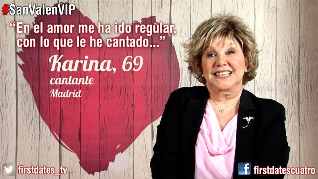 Karina durante su paso por 'First Dates'