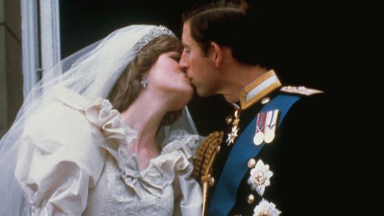 Lady Di el día de su boda con el Principe Carlos