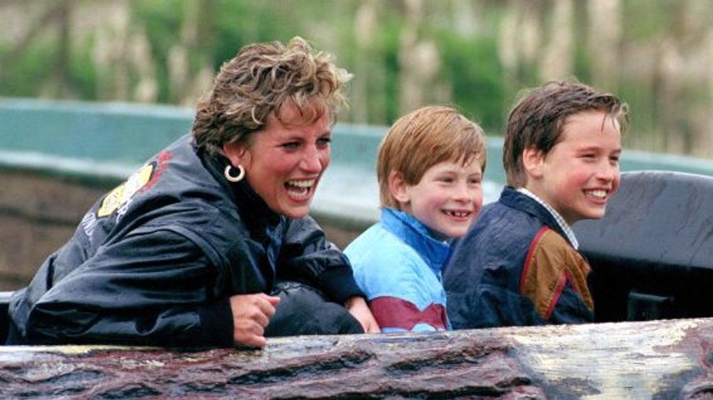 Lady Diana con sus hijos
