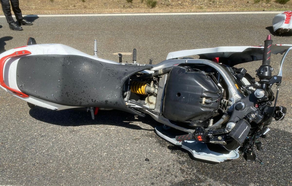 Archivo - Moto, accidente de tráfico, foto de recurso