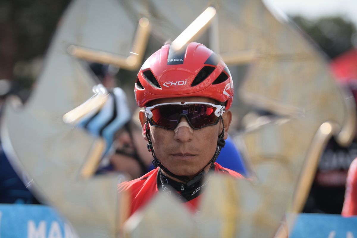 Archivo - 06 March 2022, France, Mantes-La-Ville: Colombian cyclist Nairo Quintana of Arkea-Samsic is seen at the start of the first stage of the 80th edition of the Paris-Nice cycling race, 159.8 km in Mantes-la-Ville. Photo: David Stockman/belga/dpa Archivo - 06 March 2022, France, Mantes-La-Ville: Colombian cyclist Nairo Quintana of Arkea-Samsic is seen at the start of the first stage of the 80th edition of the Paris-Nice cycling race, 159.8 km in Mantes-la-Ville. Photo: David Stockman/belga/dpa