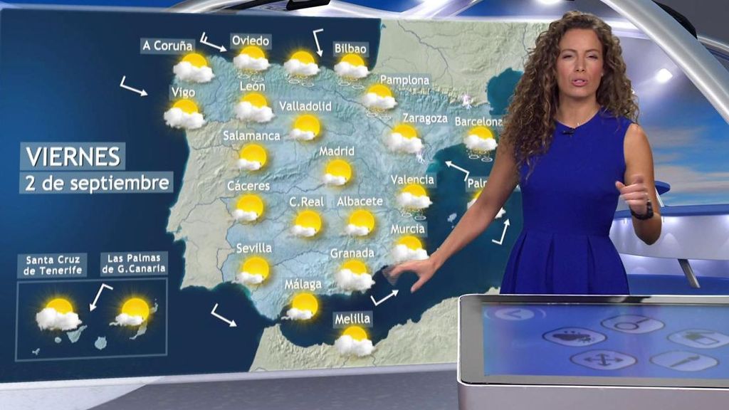 El viernes habrá tormentas con granizo en zonas de España