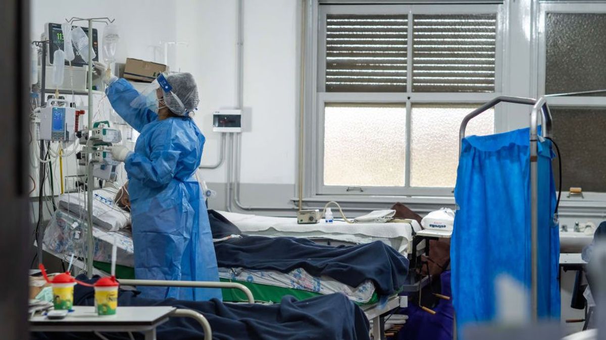 Hospital en Santa Fe, Argentina durante la pandemia de covid. Foto Archivo