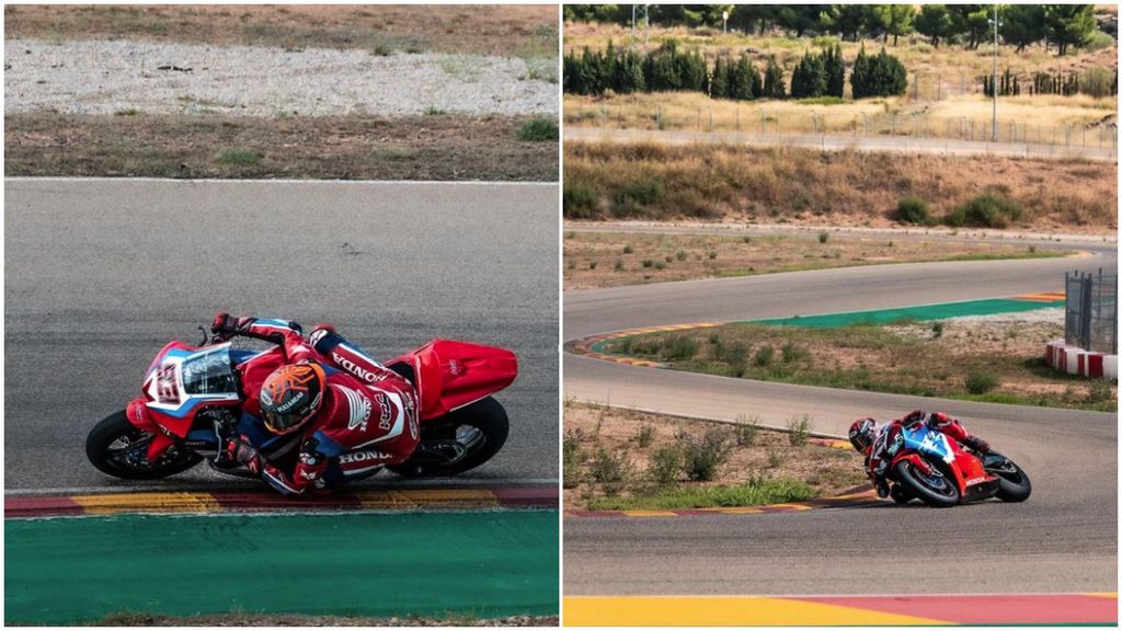 Marc Márquez se sube a la moto por primera vez desde su operación: "Hoy tengo sonrisa permanente"