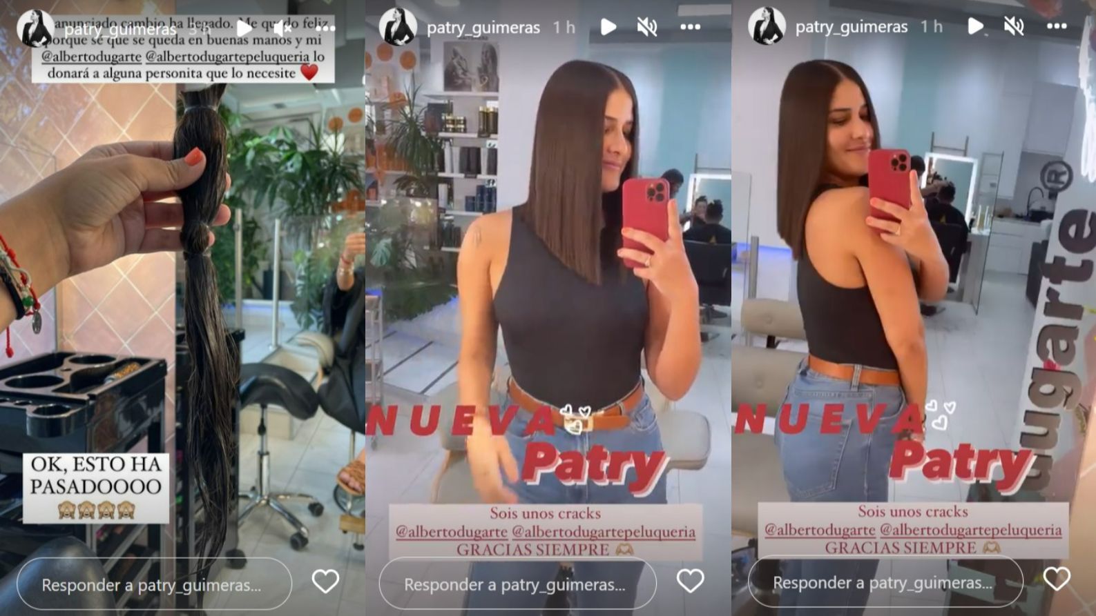 Patry Guimera muestra su cambio de look
