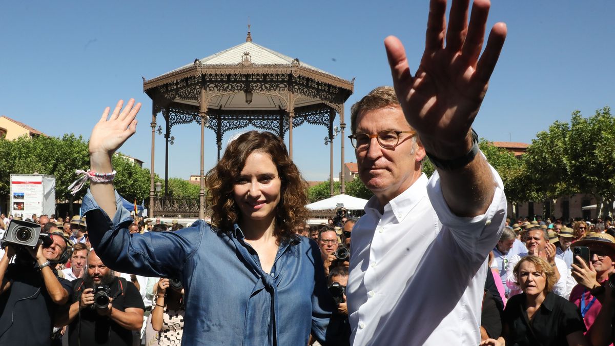 Feijóo y Ayuso en Alcalá de Henares Feijóo y Ayuso en Alcalá de Henares