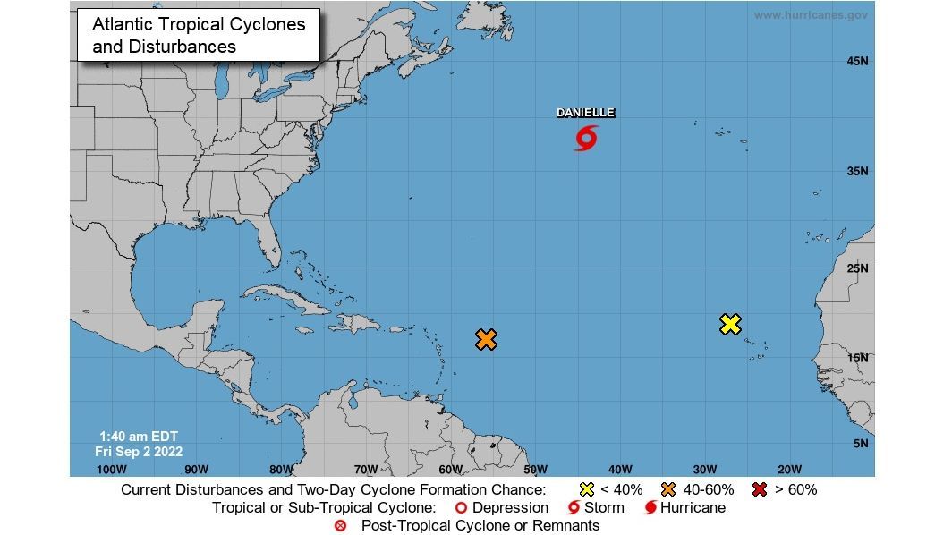 Nombran la tormenta tropical 'Danielle' que se acercará a España en septiembre