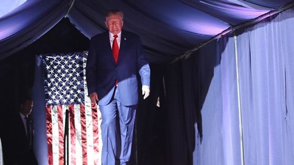 El expresidente Trump en el mitin de campaña en Pensilvania para apoyar a los candidatos locales
