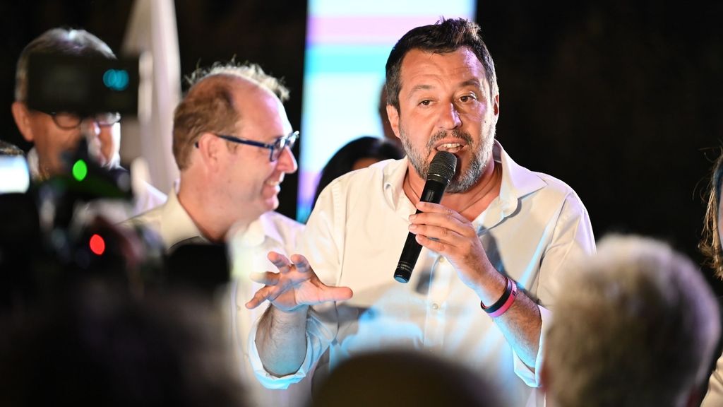 El líder del partido italiano Liga, Matteo Salvini