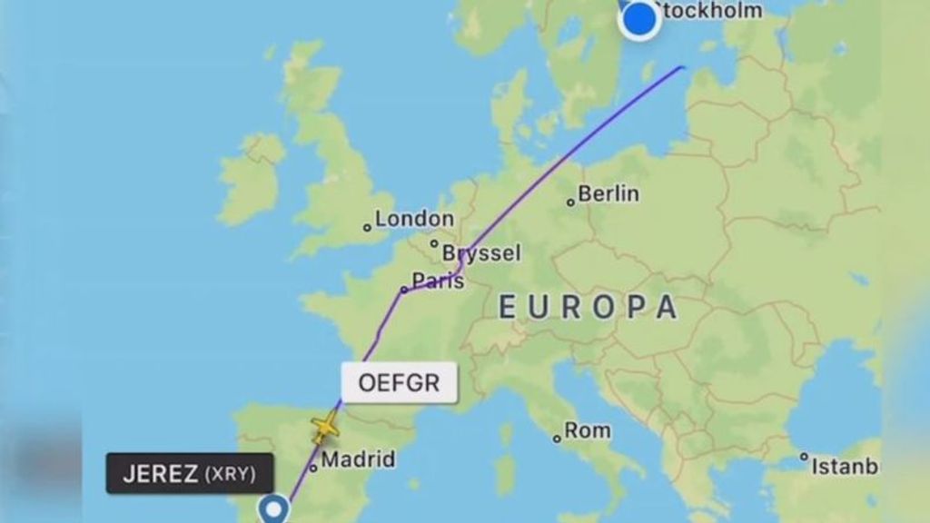 Un avión que ha despegado de Jerez se estrella en el mar Báltico: tendría que haber aterrizado en Alemania