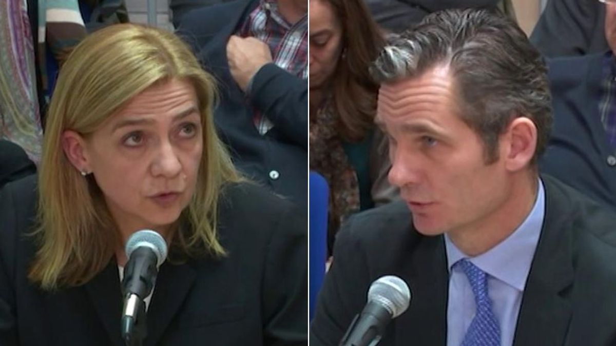 Los gestos de Iñaki y Cristina