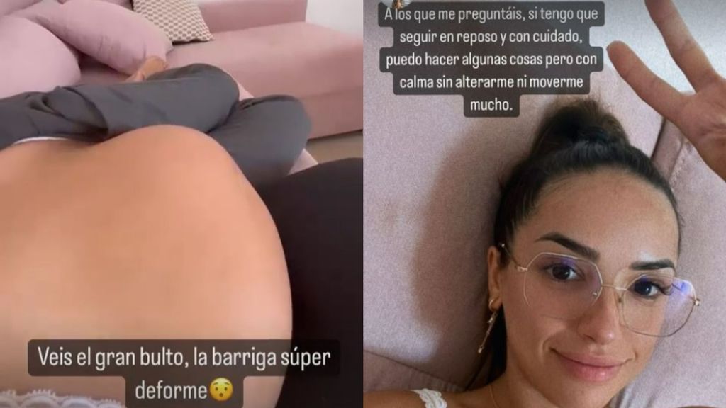 Lucía Sánchez muestra cómo luce ahora su barriga de embarazada
