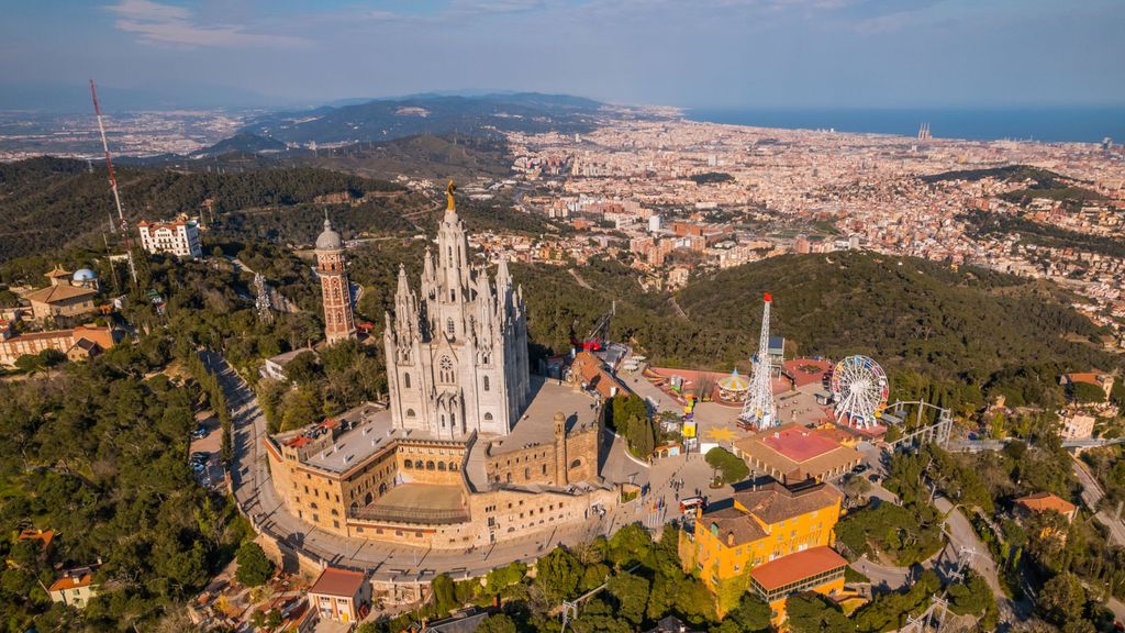 Monte Tibidabo, cerca de donde se ha producido el hallazgo del cráneo