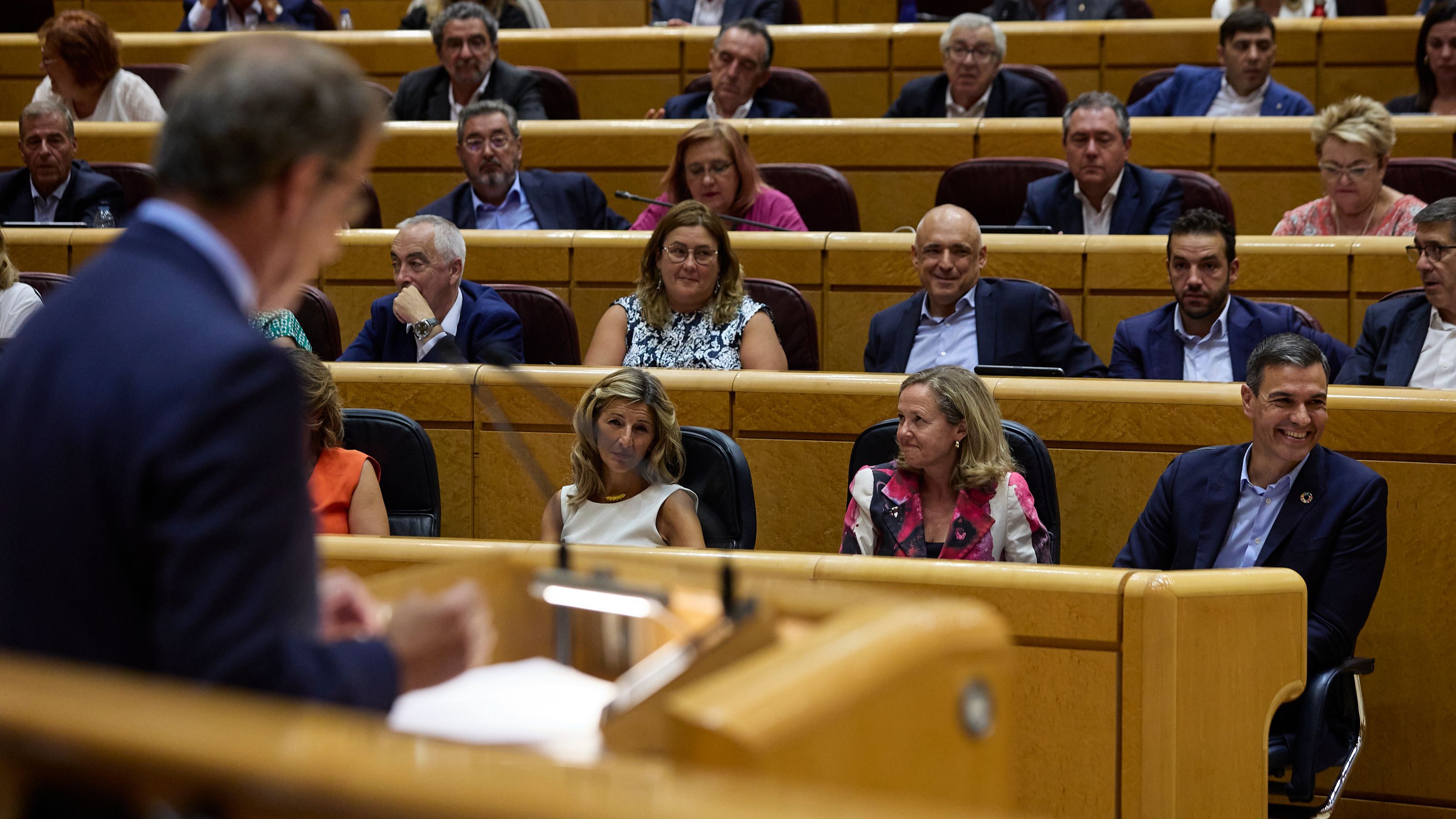 El presidente del Gobierno, Pedro Sánchez, y el líder del PP, Alberto Núñez Feijóo: los asuntos del cara a cara