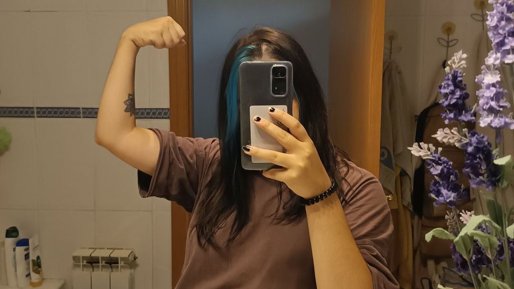 La chica en su hilo viral