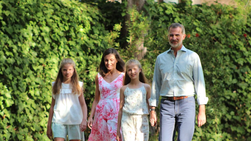 La familia real española pasa sus vacaciones en Palma de Mallorca.