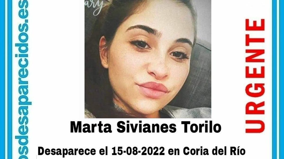 Marta Sivianes Torilo, una joven de 28 años desaparecida en Coria del Río, Sevilla