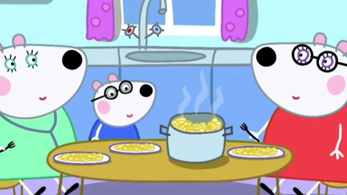 La escena rompedora de Peppa Pig La escena rompedora de Peppa Pig