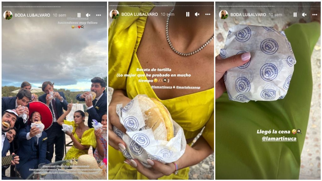 Lucía Pombo se decantó por un bocadillo.