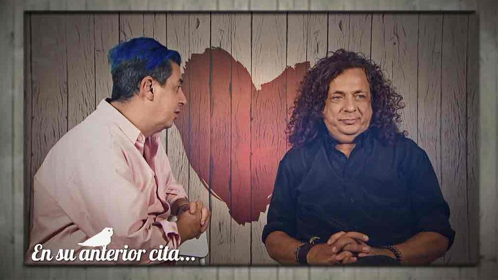 Adriano durante su primera cita en 'First Dates'