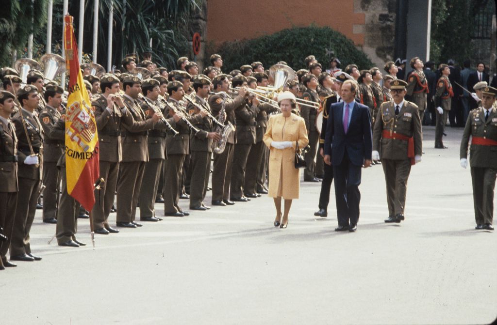 Octubre de 1988, única visita de Isabel II a España