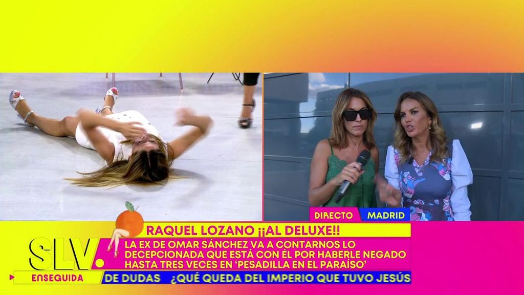 Nuria Marín se tira al suelo tras escuchar a Raquel Lozano