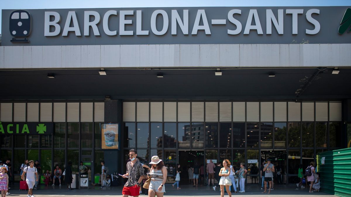 Entrada de la estación Barcelona Sants