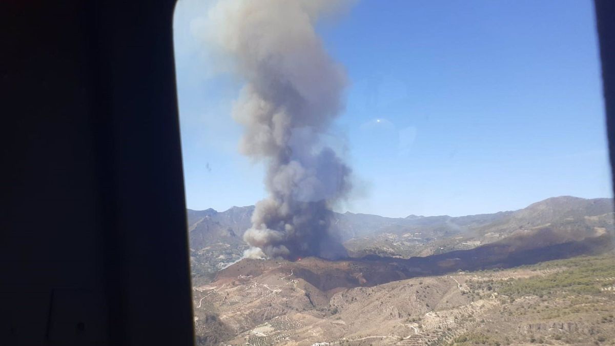 Incendio forestal Los Guájares Incendio forestal Los Guájares