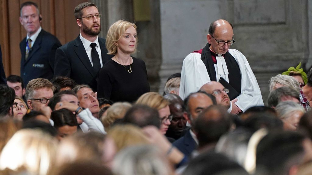 Liz Truss en la Catedral de St Paul