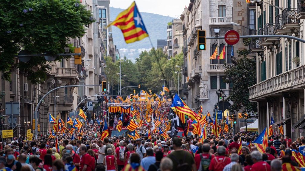 Manifestación de la Diada en Barcelona convocada por la ANC