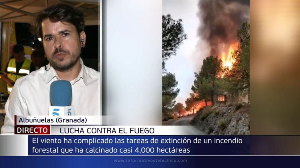 Continúa el incendio en Los Guájares, Granada: hay quemadas más de 3.000 hectáreas