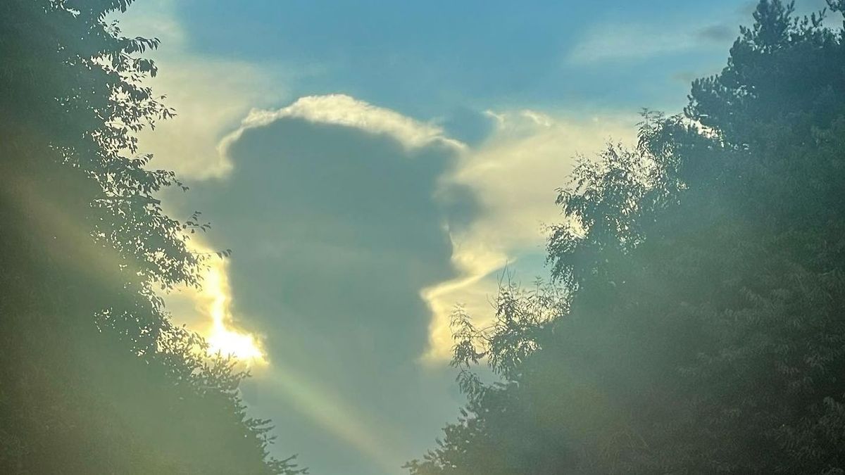 La fotografía viral de una una nube cuyo parecido con la reina Isabel II asombra a la Red