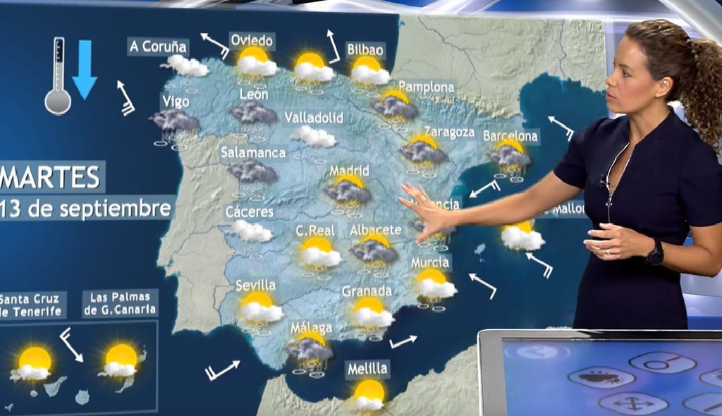 El temporal trae lluvia y fuerte caída de temperaturas