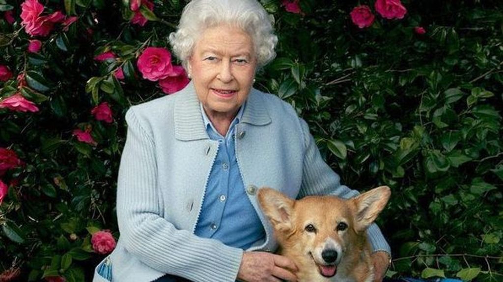 Isabel II y sus corgis