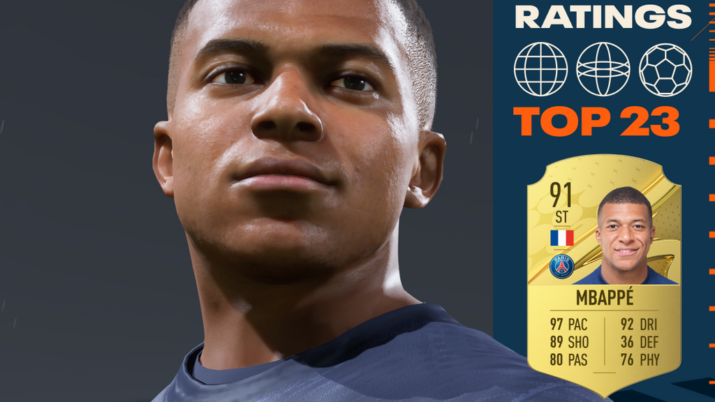 Mbappé, con un 91 en FIFA 23