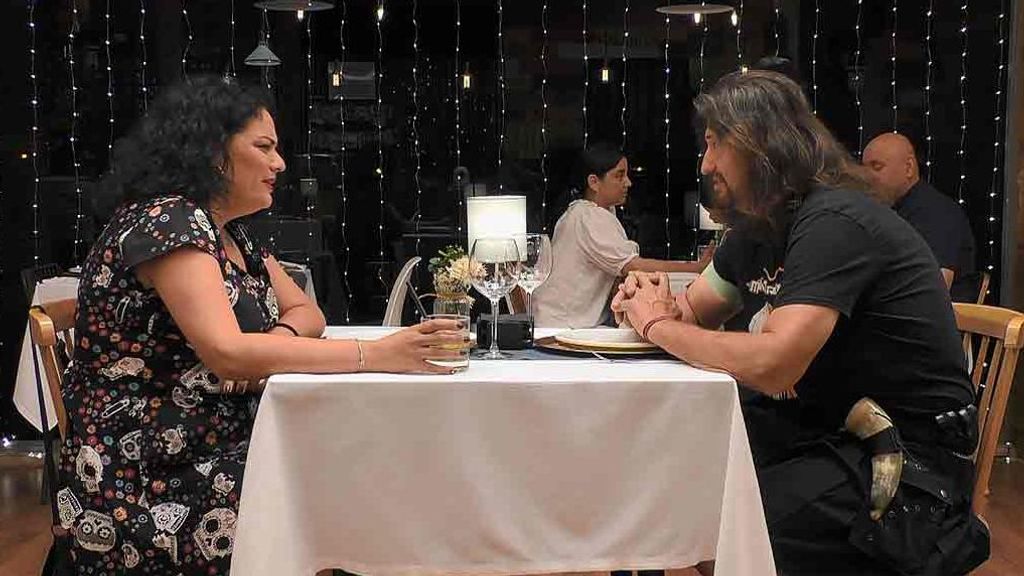 Nessa y José Antonio en 'First Dates'